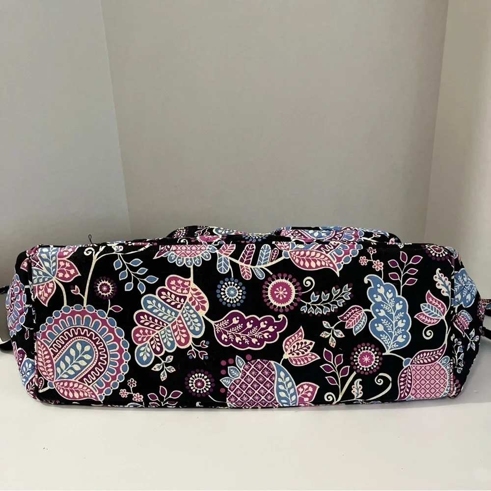 Vera Bradley Stroll Around Baby Diaper Bag “Alpine Floral” Pink Blue Black Md